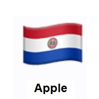Flag of Paraguay on Apple iOS