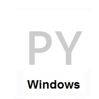 Flag of Paraguay on Microsoft Windows