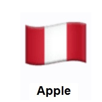 Flag of Peru on Apple iOS