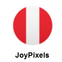Flag of Peru on JoyPixels