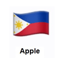 Flag of Philippines on Apple iOS