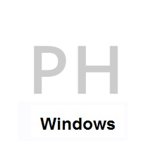 Flag of Philippines on Microsoft Windows