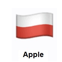Flag of Poland on Apple iOS