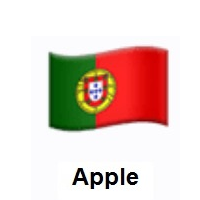 Flag of Portugal on Apple iOS