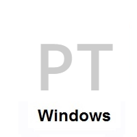 Flag of Portugal on Microsoft Windows