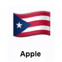 Flag of Puerto Rico on Apple iOS
