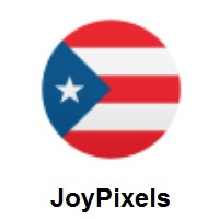 Flag of Puerto Rico on JoyPixels