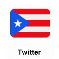 Flag of Puerto Rico on Twitter Twemoji