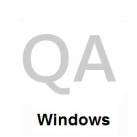 Flag of Qatar on Microsoft Windows