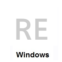 Flag of Réunion on Microsoft Windows