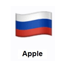 Flag of Russia on Apple iOS