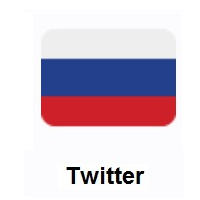 Flag of Russia on Twitter Twemoji