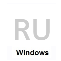 Flag of Russia on Microsoft Windows