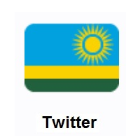 Flag of Rwanda on Twitter Twemoji