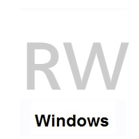 Flag of Rwanda on Microsoft Windows