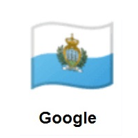 Flag of San Marino on Google Android