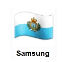 Flag of San Marino on Samsung