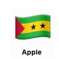 Flag of São Tomé & Príncipe on Apple iOS