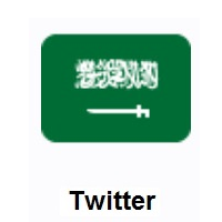 Flag of Saudi Arabia on Twitter Twemoji