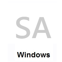 Flag of Saudi Arabia on Microsoft Windows