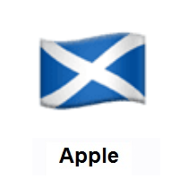 󠁧󠁢󠁥󠁮󠁧󠁿Flag of Scotland on Apple iOS