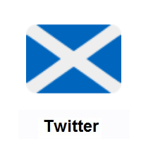 󠁧󠁢󠁥󠁮󠁧󠁿Flag of Scotland on Twitter Twemoji