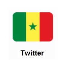 Flag of Senegal on Twitter Twemoji