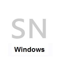 Flag of Senegal on Microsoft Windows