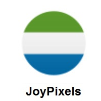 Flag of Sierra Leone on JoyPixels