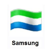 Flag of Sierra Leone on Samsung