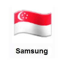 Flag of Singapore on Samsung