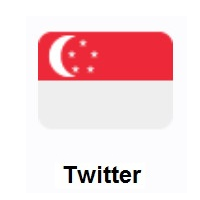 Flag of Singapore on Twitter Twemoji