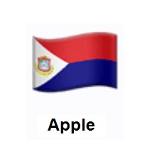 Flag of Sint Maarten on Apple iOS