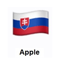 Flag of Slovakia on Apple iOS