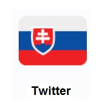 Flag of Slovakia on Twitter Twemoji