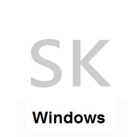 Flag of Slovakia on Microsoft Windows