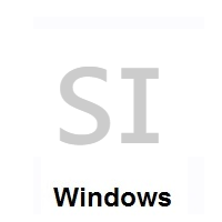 Flag of Slovenia on Microsoft Windows