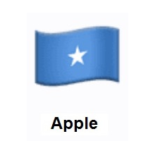 Flag of Somalia on Apple iOS