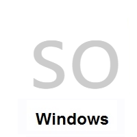 Flag of Somalia on Microsoft Windows