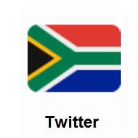 Flag of South Africa on Twitter Twemoji