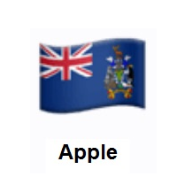 Flag of South Georgia & South Sandwich Islands on Apple iOS