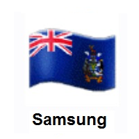 Flag of South Georgia & South Sandwich Islands on Samsung