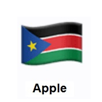 Flag of South Sudan on Apple iOS