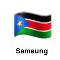 Flag of South Sudan on Samsung
