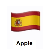 Flag of Spain on Apple iOS