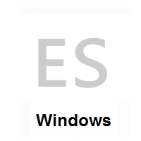 Flag of Spain on Microsoft Windows