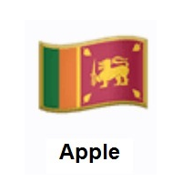 Flag of Sri Lanka on Apple iOS