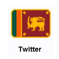 Flag of Sri Lanka on Twitter Twemoji