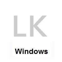 Flag of Sri Lanka on Microsoft Windows