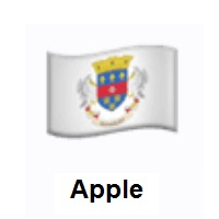 Flag of St. Barthélemy on Apple iOS